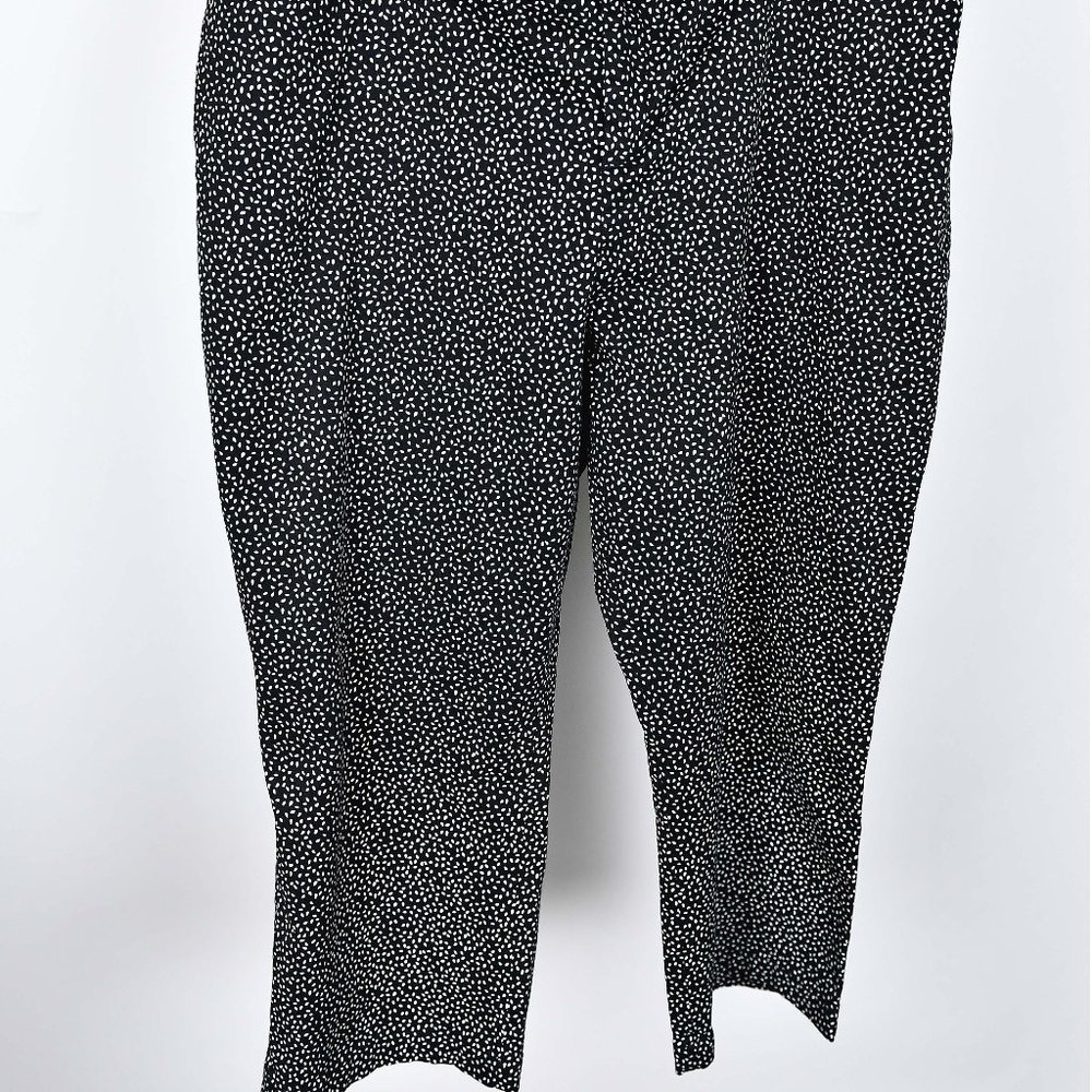 Croft & Barrow--Capri Pants--Black/White Polka Dot--Size 16